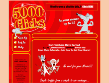 Tablet Screenshot of 5000clicks.com